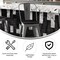 Flash Furniture Clear Coat Metal Counter Stool & Black Poly Seat XU-DG-TP001B-24-PL1B-GG - alternate 6